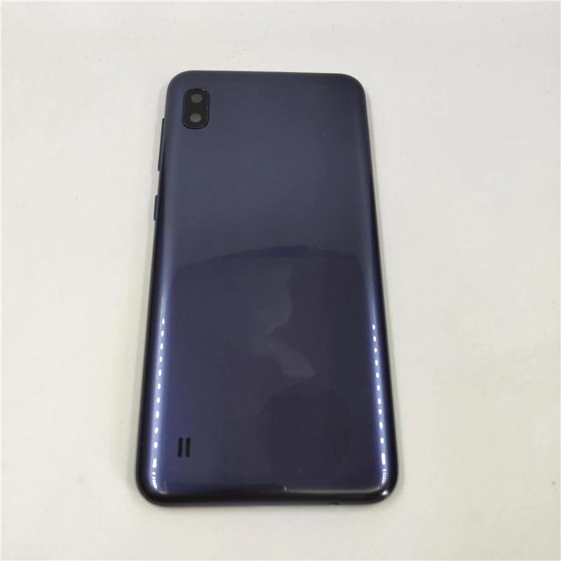 Back Battery Cover For Samsung Galaxy A10 A105 A105F Battery Cover Housing Door Rear Case With Side Buttons 1pair samsung phone case phone back cover glass battery cover glass phone back cover
