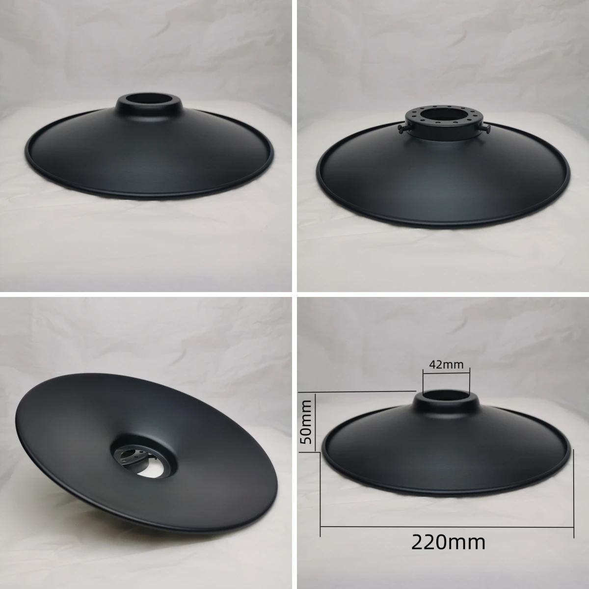 Lamp Shade Black Iron Lampshade American Retro Industrial Style Chandelier Wall Lamp Table Lamp Restaurant Clothing Store Accessories