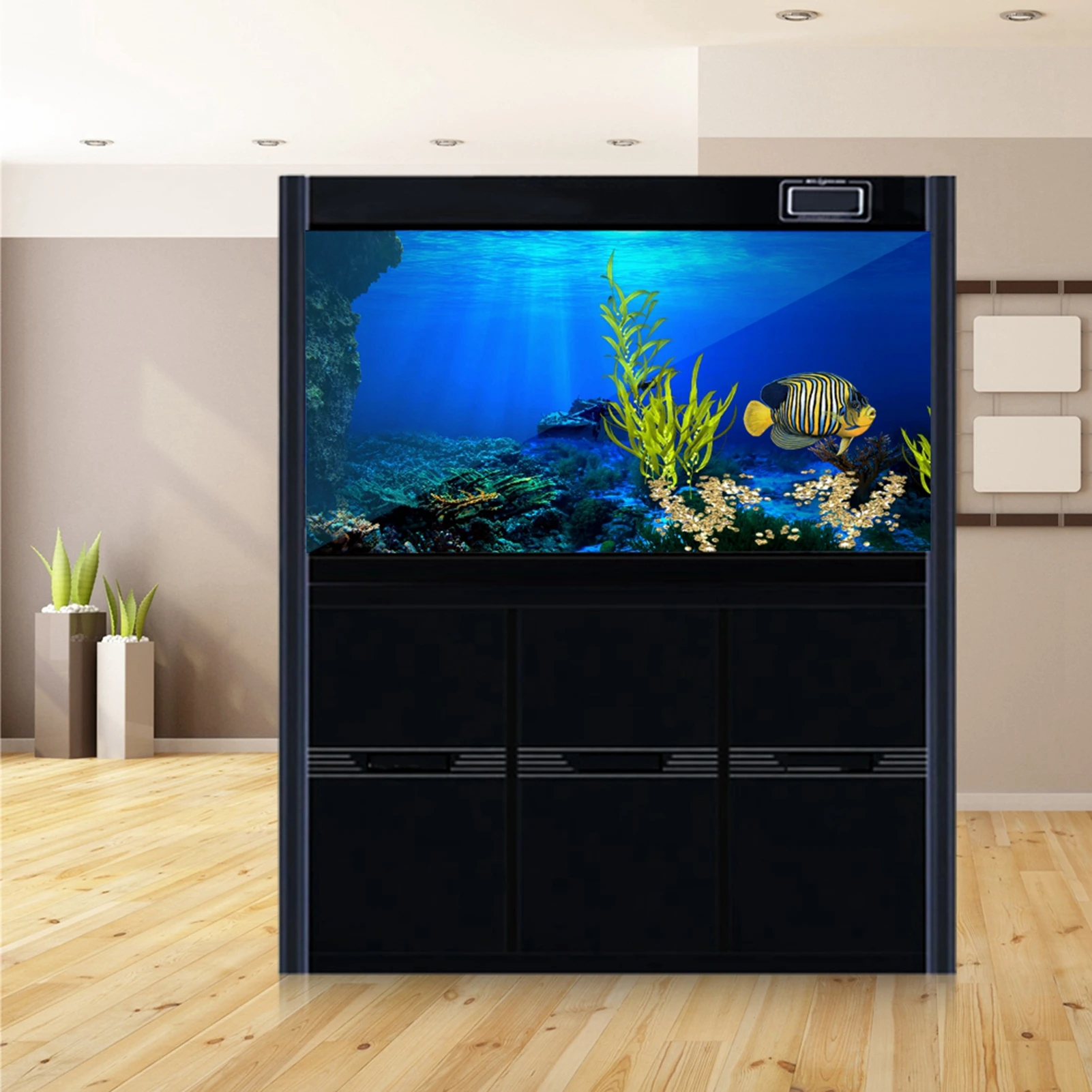 Poster Adhesive Seaworld Background for Aquarium Fish Decoration fish tank decorations fish tank backdrop