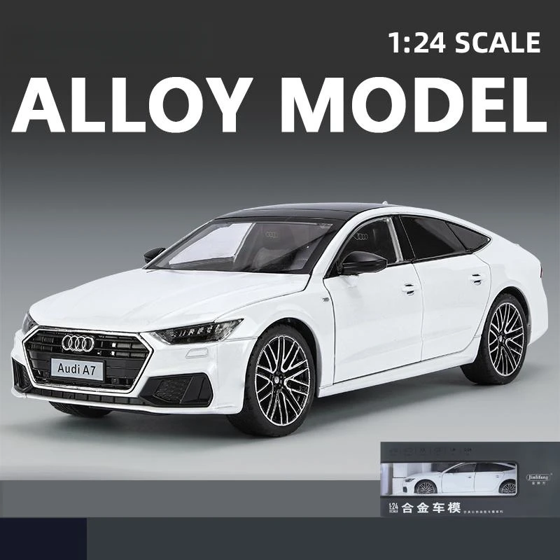 1/24 Audi A7 Toy Car Model Diecast Alloy Vehicle Miniature Pull