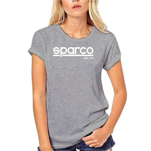 New Anti Pollution t shirt Sparco Corporate Charcoal t shirt Classic Printing Washable Breathable Reusable t shirt gray