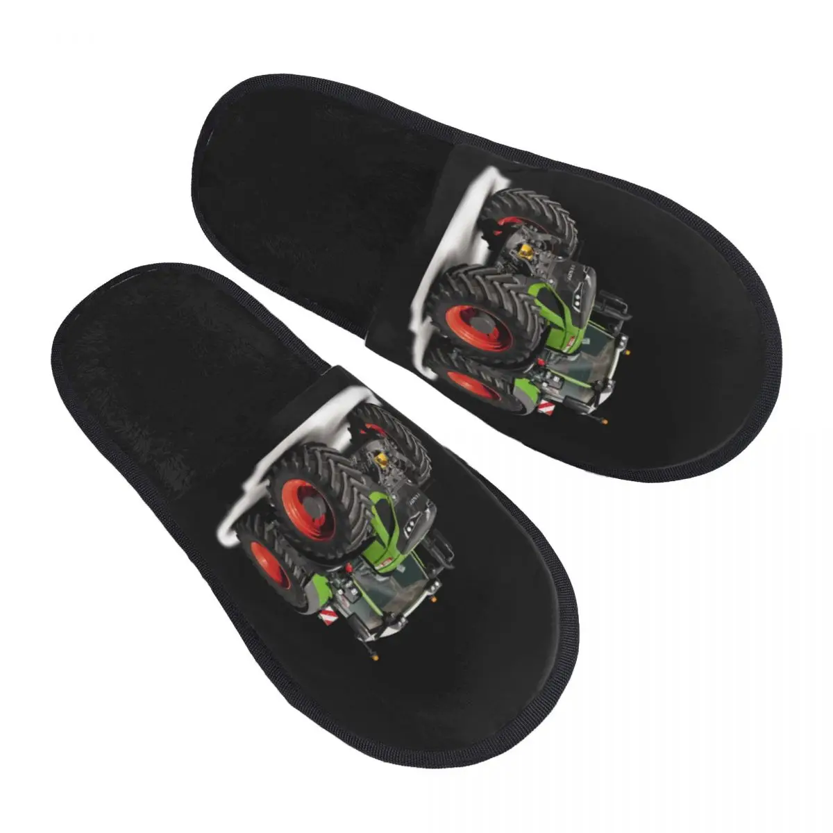 

Tractor House Slippers Women Soft Memory Foam Slip On Hotel Slipper Shoes