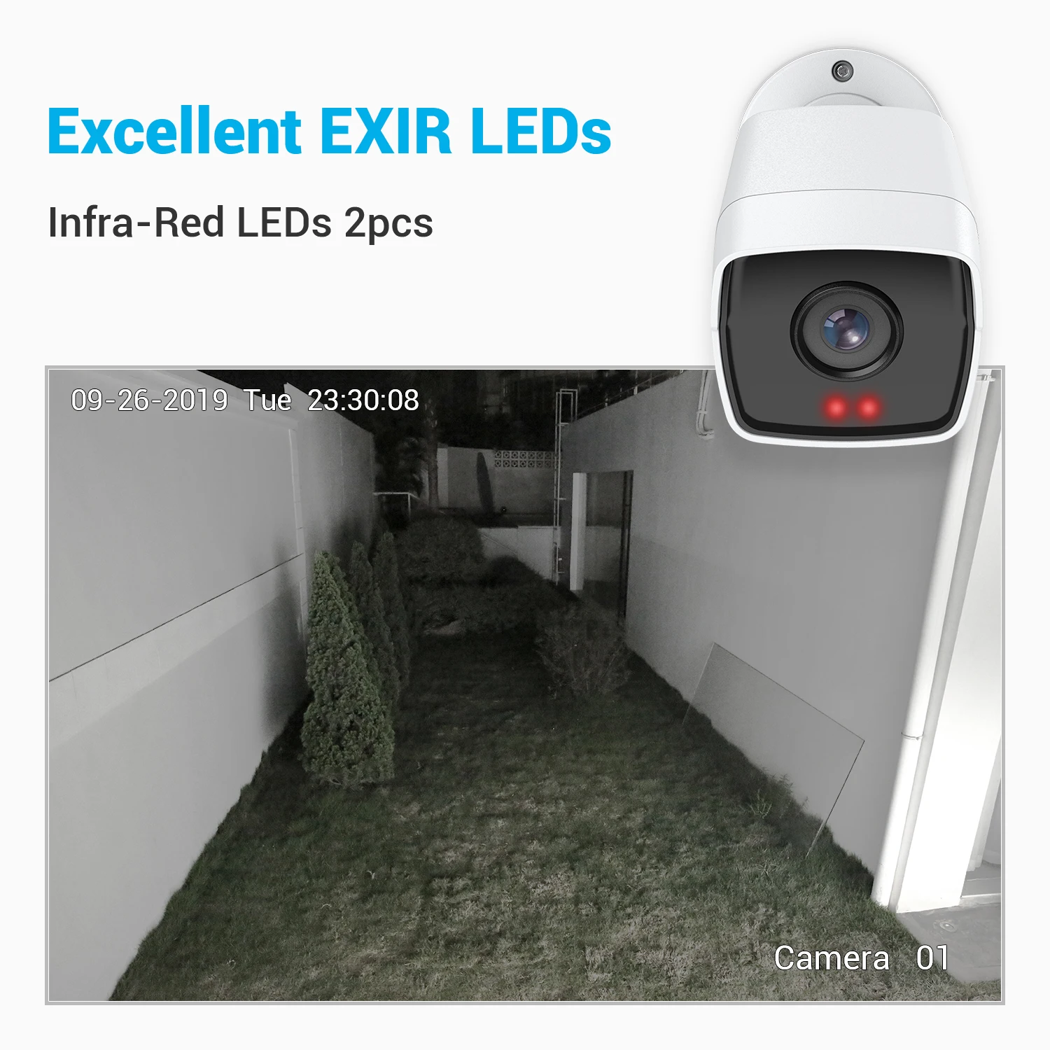 ANNKE 4PCS Ultra HD 5MP CCTV TVI Camera Outdoor Waterproof Bullet Security Surveillance System EXIR Night Vision Email Alert Kit 3