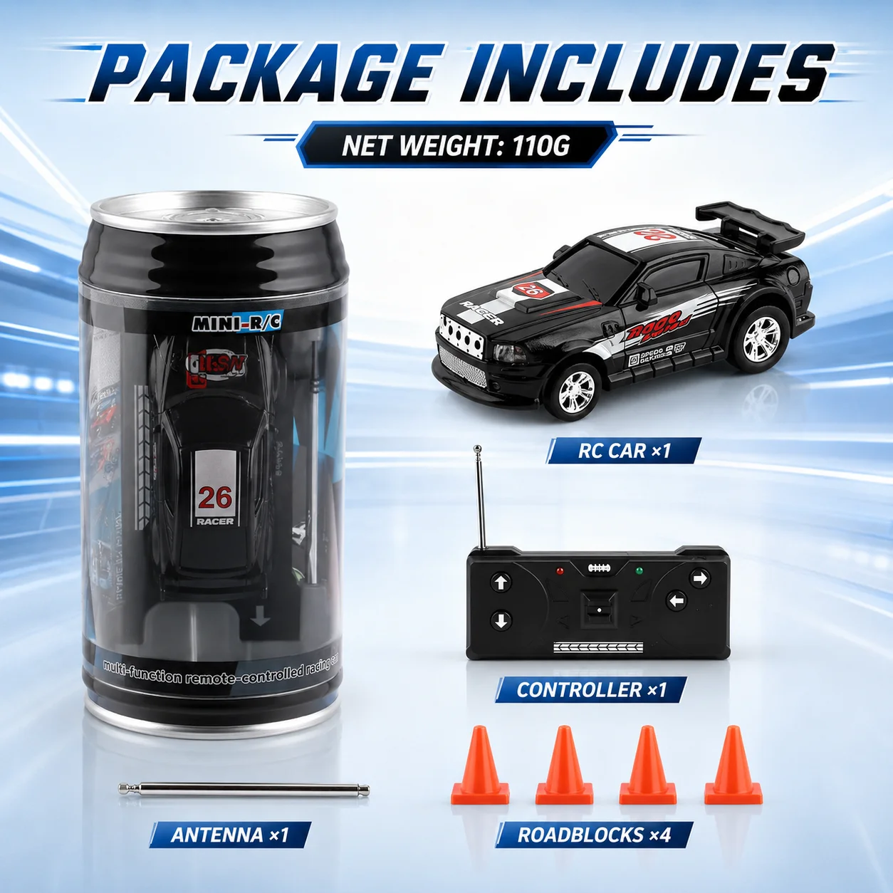 Voiture RC 1:10 2.4GHz 4WD Tout Terrain Électrique - 6 Couleurs