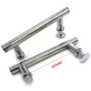 2pcs/Lot ABS+ Stainless Steel Brushed Sliding Knob Door Handle For Furniture Interior Shower Cabin Accessories Hardware Decor 4