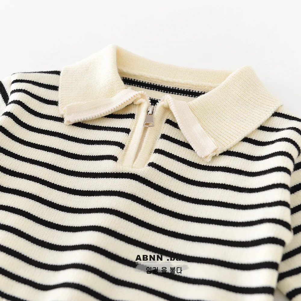 Baby Classical Striped Knitwear Sweaters