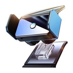 Car Mobile Phone Holder for Tesla Model 3 Y Dashboard Bracket Solar Powered Air Outlet Mount Universal GPS Stand Car Acessories