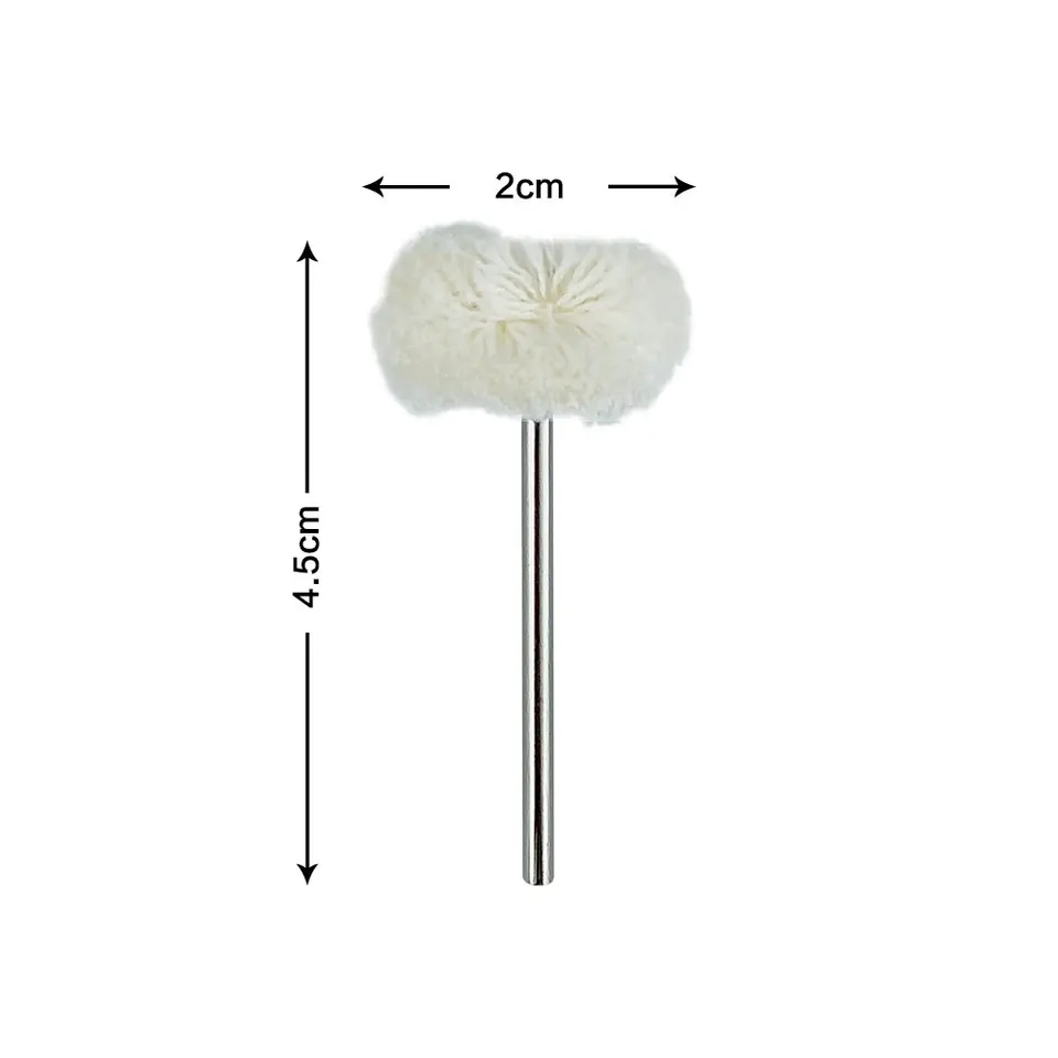 Spazzole CAREPACY Spazzole Ruota Buffante Assortite Per Utensile Rotante 2,35mm - Set Da 10-50 Pezzi Per Laboratorio Odontoiatrico, Acciaio E Lana Spazzole Utensile Rotante