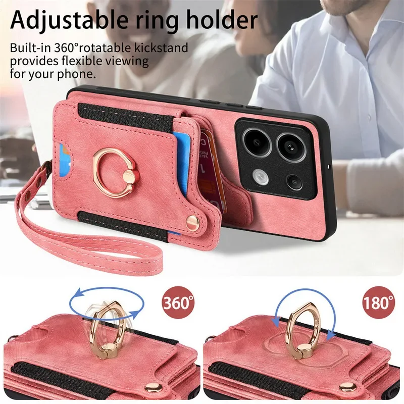 Premium RFID Leather Wallet Case - Elegant Back Cover