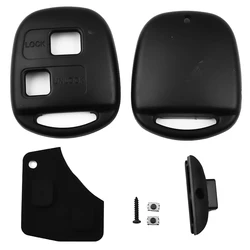 2 - Button Car Key Protective Shell Case - Sleek and Durable Key Decoration (Black)