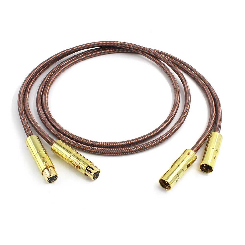 

Hi-End Accuphase 40th Anniversary Edition 3 Pins XLR Interconnect Cable Hifi Signal Cable With Rhodium Plated XLR Plug