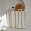Rustic Style Half Curtains Small Curtains Coffee Short Curtains Balcony Window Partition Curtains Half Door Curtains 4