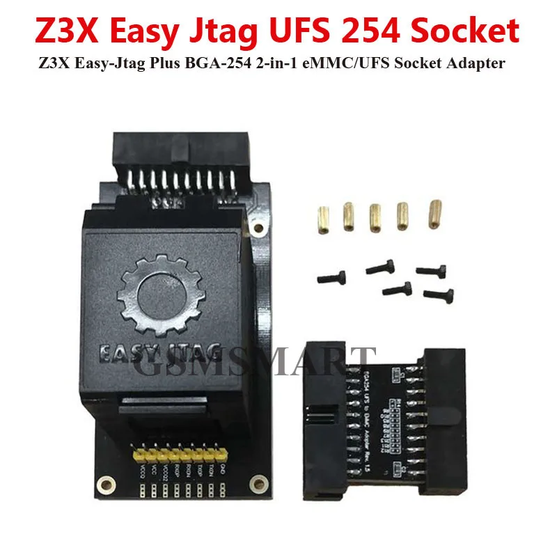 2023 Z3X Easy Jtag Plus Box UFS BGA - 254 2-in-1 eMMC / Socket Adapter |