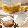 4L Pickle Jar Leakproof Pickle Fermentation Container For Gherkin Sauerkraut Olive And Kimchi Storage Container And Fermentation 4