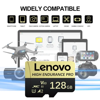 Lenovo High Speed Micro SD Memory Card 512GB 4K Full HD Video Compatible with Phone GoPro Action Camera 64GB 128GB 256GB 4