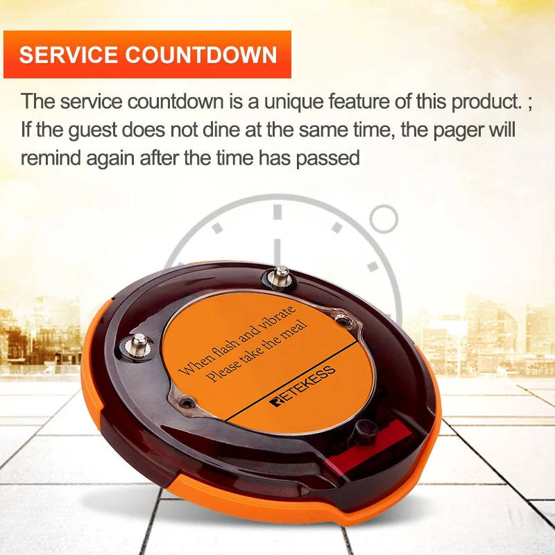 Retekess 1PC Coaster Pagers For TD156 Wireless Queue Paging System Without Keypad Transmitter And Chargebase Restaurant Pager