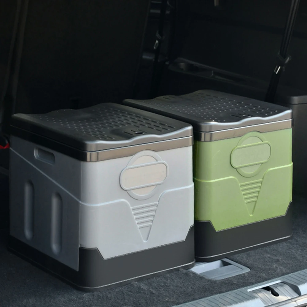 Folding Toilet Portable Car Toilet Bucket Strong Bearing Capacity Reusable Trash Can for Tour Emergency Self-driving Travel 3