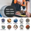 30/15PCS Round Wet Sanding Sheet Polishing Sandpaper for Car Headlight Restoration Grinder Accessories Sanding Discs Paper 6