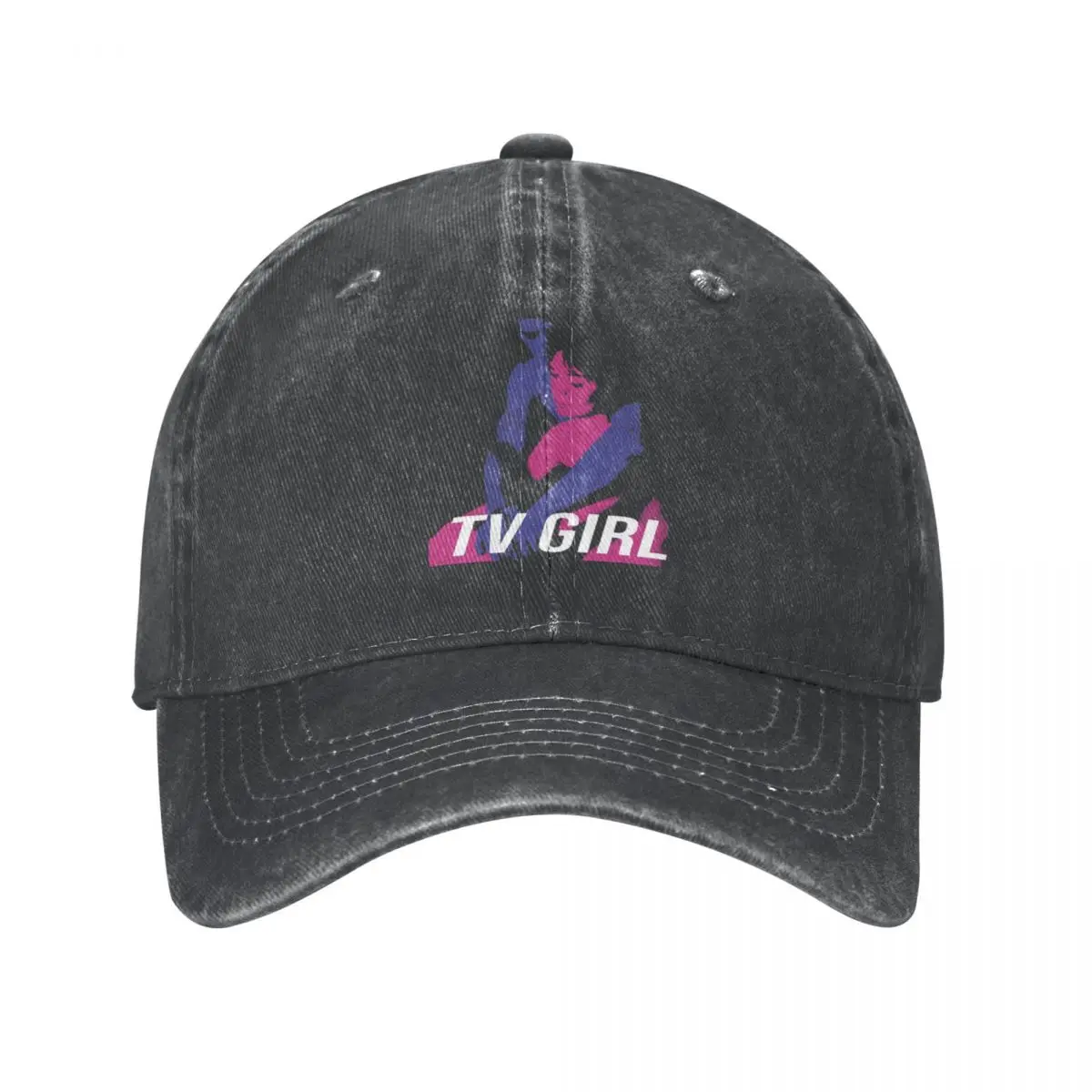 

TV Girl Band Merch Men Women Baseball Caps Pop Band Distressed Washed Caps Hat Vintage Outdoor All Seasons Travel Dad Hat