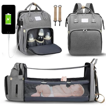 Alternative view of Baby Diaper Bag Nappy Stroller Bags For Baby Maternity Bag Backpacks Crib Newborn Mommy Bag Changing Table Baby Bags For Mom