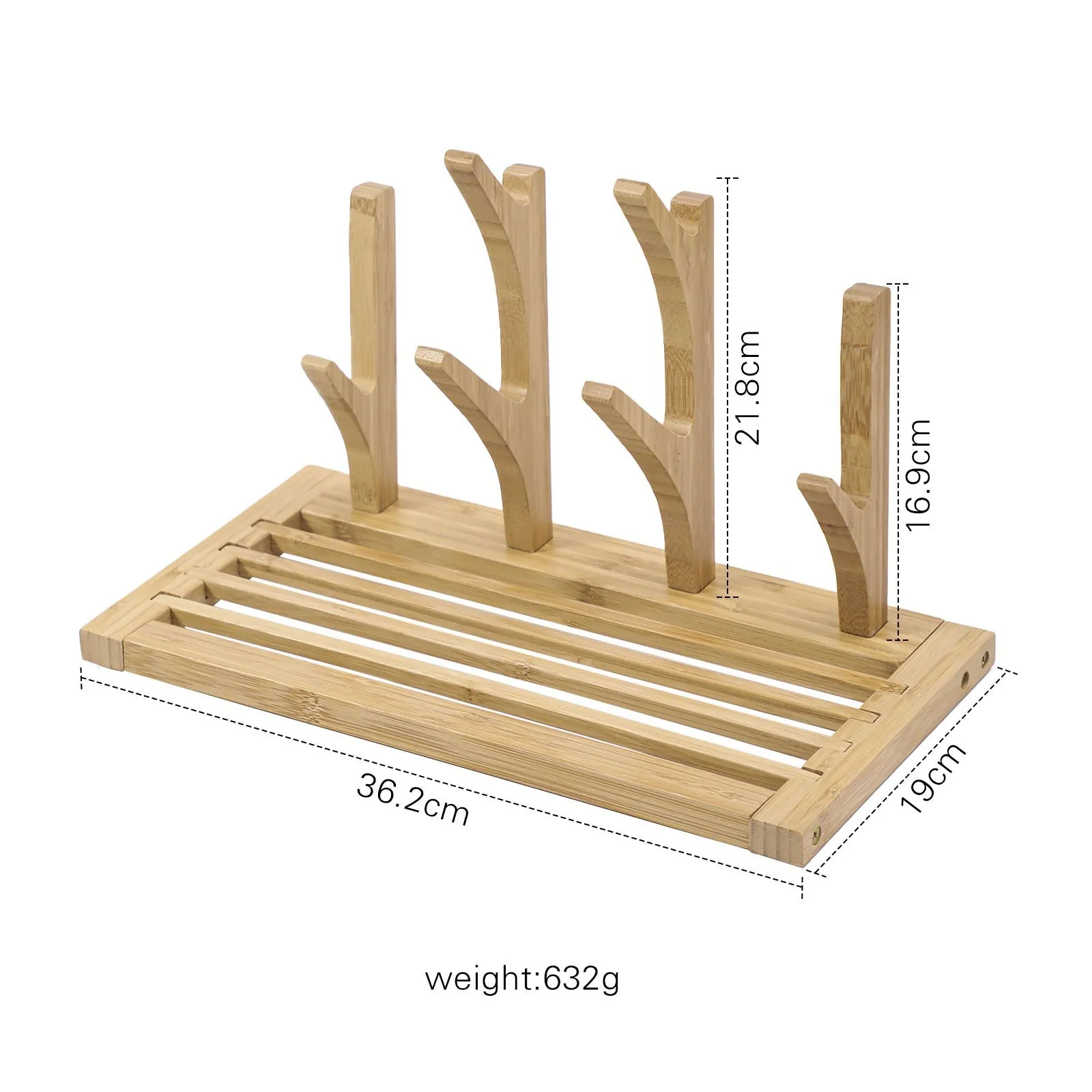 Bamboo Wood Nipple Storage Drying Rack Baby Feeding Bottle Drain Rack Removable Holder Feeding Cup Cleaning Dryer Drainer Gift