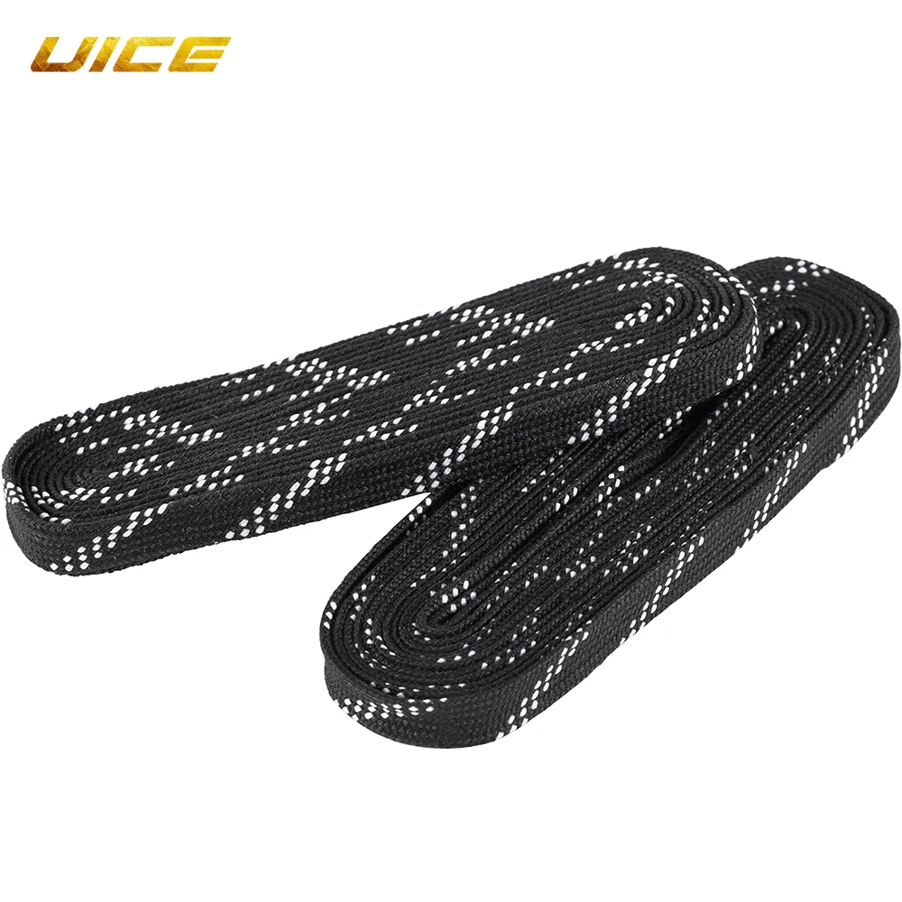 Ice Hockey Shoelaces Box-Packed Ice Hockey Skate Laces 84/96/108/120in Dual Layer Braid Extra Reinforced Shoelace 2