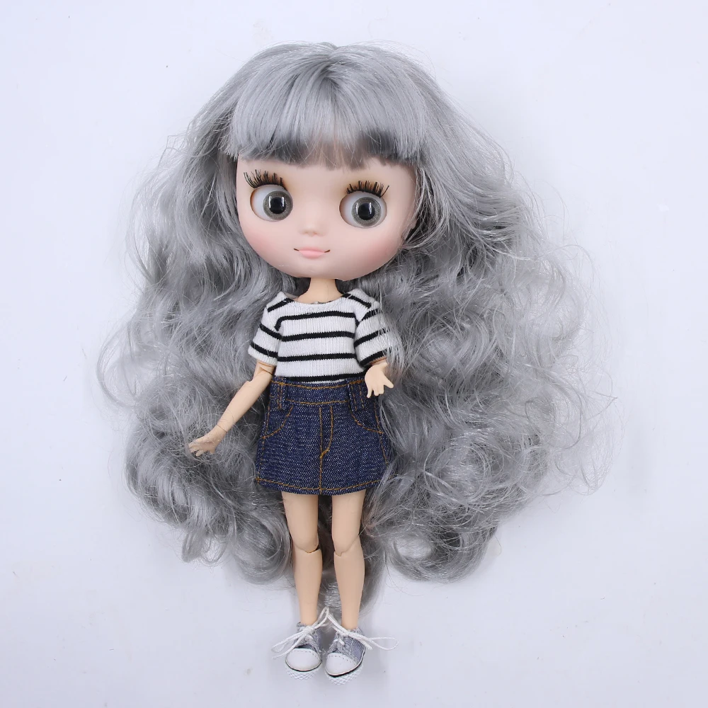 Scarlett - Custom Middie Blythe Doll with Silver Hair 1 Scarlett - Custom Middie Blythe Doll with Silver Hair 1