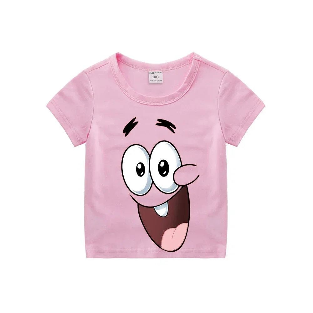 thumbnail image 1 of Ropa de dibujos animados para niños, camisetas de algodón con estampado de dibujos animados de manga corta de Anime para verano, 1 of 5