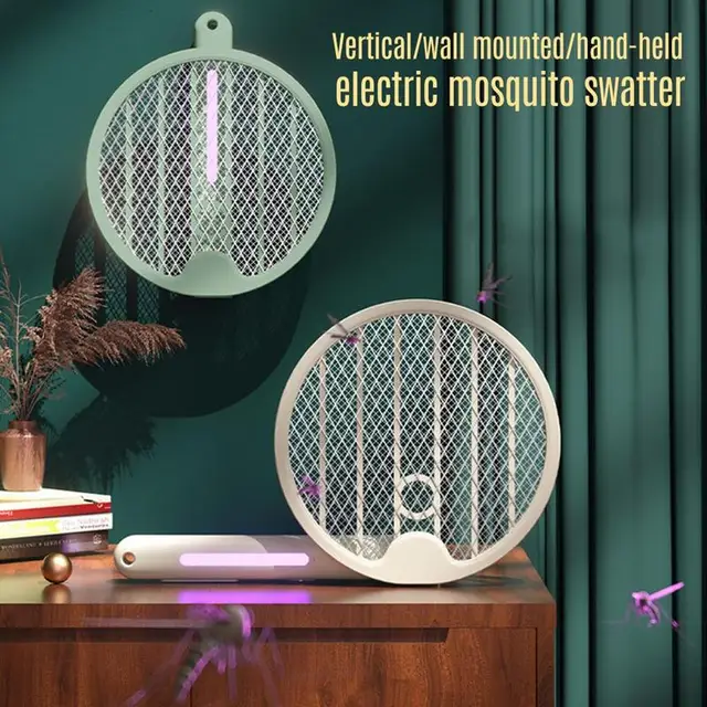 Szúnyog Ütő Usb Újratölthető Elektromos Légy Swatter Mosquito Bu-G Zapper Fly Killerelectric Rack - Image 2