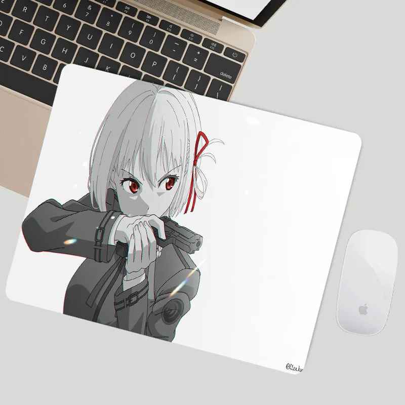

Cute Mousepad Speed Pc Accessories Ergonomic Mouse Pad for Computer Mouse White Deskmat Laptop Gamer Desk Computer and Office