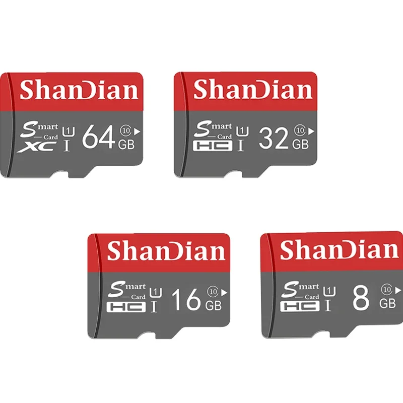 50 PCS LOT Memory Card 64GB High Speed TF Cards 32GB Grey Storage Devices 16GB for Mobile Phone Smart SD Card 8GB