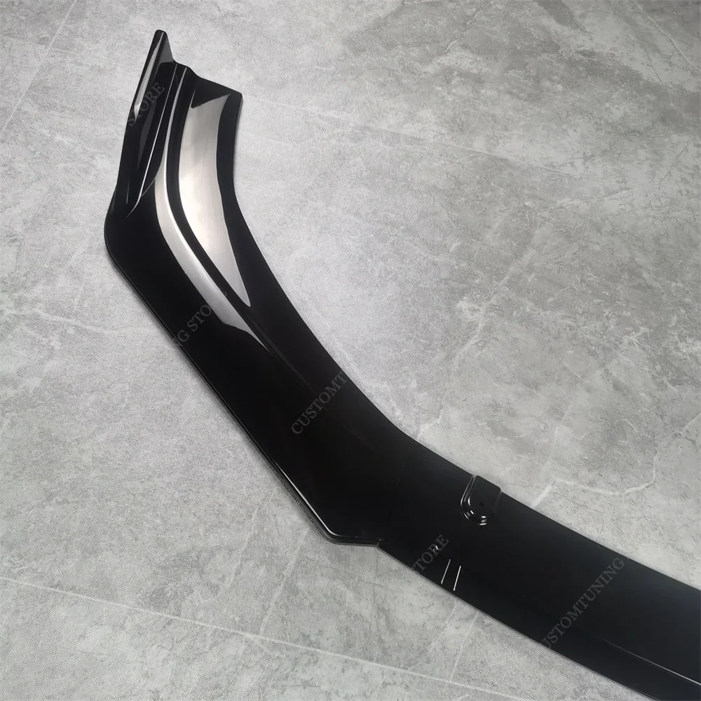 자동차 앞 범퍼 립 스포일러 스플리터 디퓨저, VW Scirocco MK3 R Scirocco III R 2010-2014, 프리 페이스리프트 스타일링 바디킷, 3 개