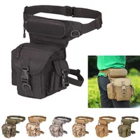 Men's Tactical Drop Leg Bag Multifunctional Waist Pack Adjustable Thigh Belt Hiking  Sports Cycling Waterproof Nylon Camping Bag 1