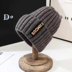 Unisex Versatile Fashion Woolen Winter Hat with Ear and Toe Protection - One Size (GRAY)