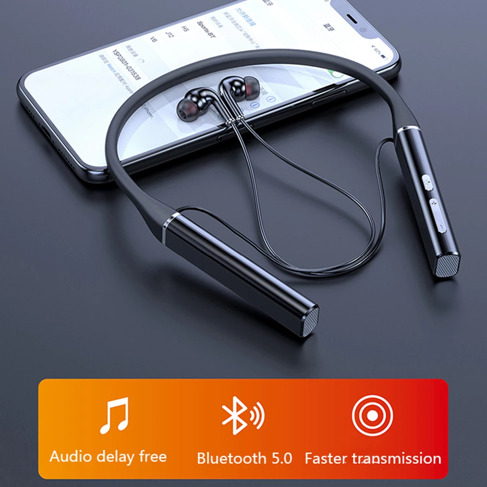 Bluetooth Headphones Bluetooth Headset Wireless Earbuds TWS 100 Hours Wireless Earphone Bluetooth Magnetic Neckband Headphone IPX3 Waterproof Sport Headset Noise Cancelling MIC S720