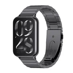 Stainless Steel Metal Strap Replacement Watchband Bracelet - RedmiWatch 4 5 6 (Black 4)