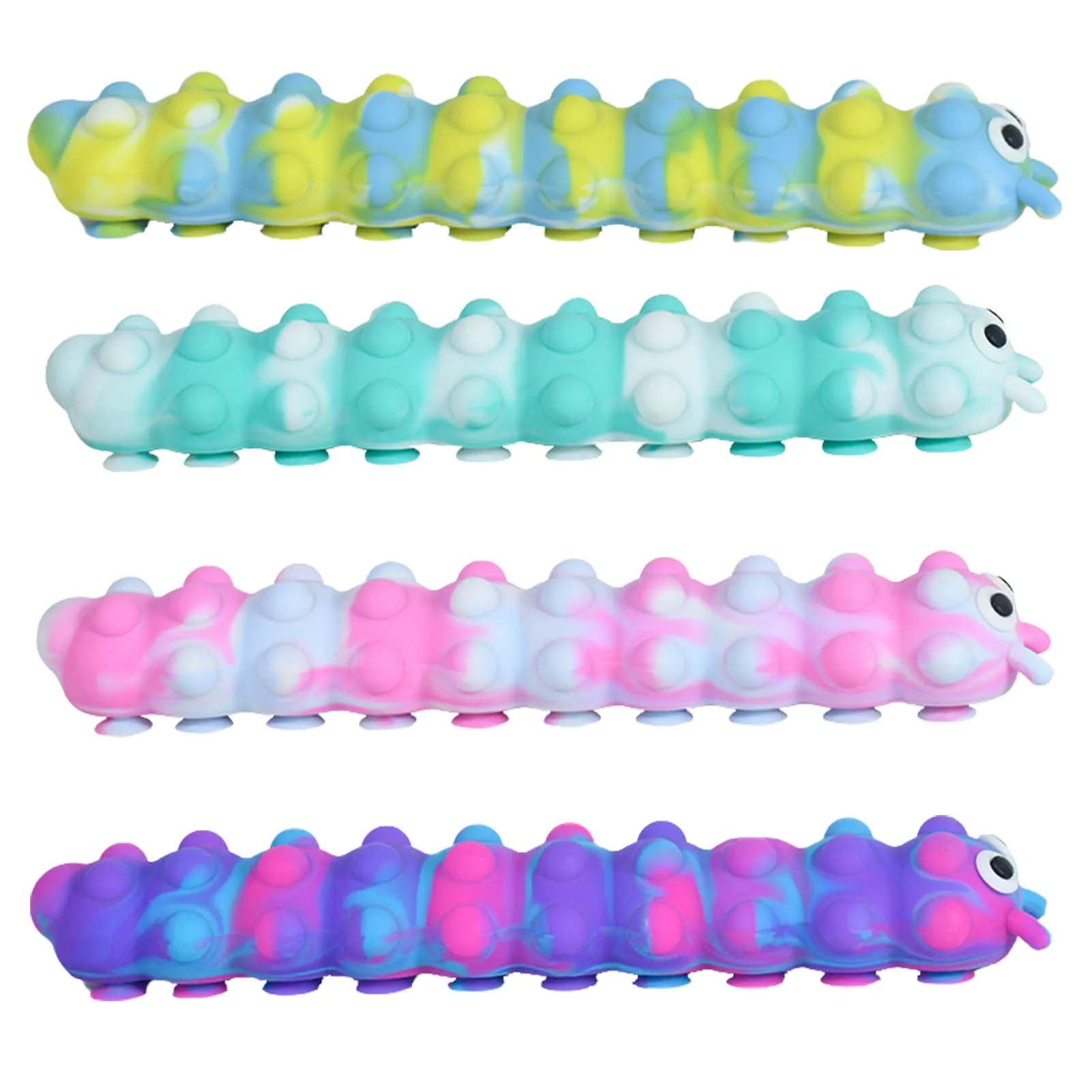 

Fidgets Squeeze Toy Cute Caterpillar Squishy Toy Decompression Flexible Stress Relief Anti-anxiety Sensory Toy Gift for Kids