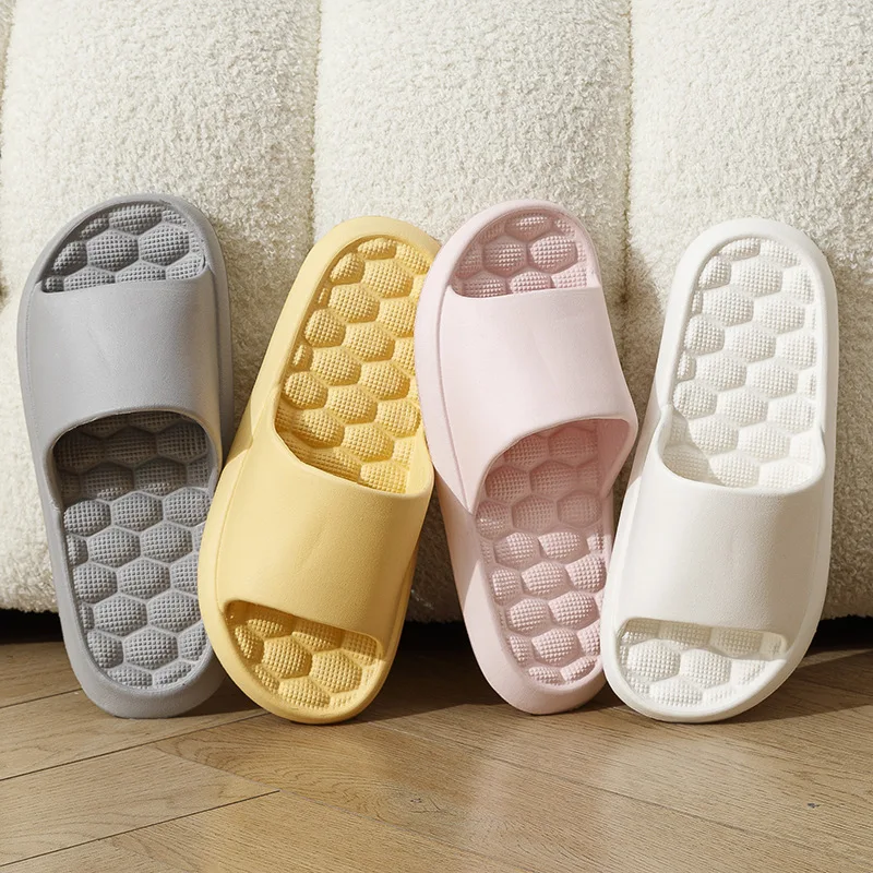 

New Summer Slippers Women Men Shoes EVA Couples Non-Slip Indoor Outdoor House Shower Slides Massage Flip Flops Beach Sandals