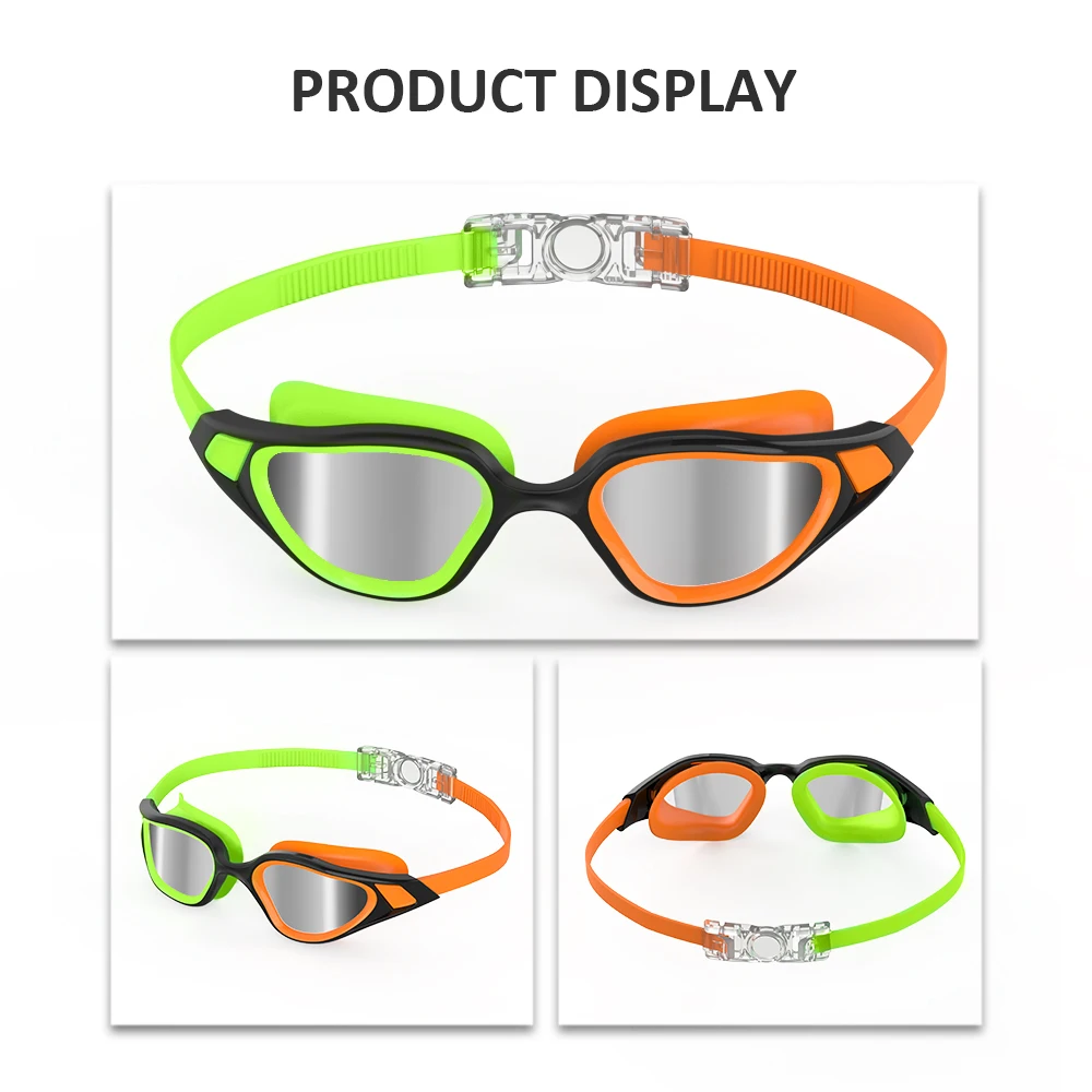 Swimming Goggles for Men Women Waterproof Anti Fog Adjustable Silicone Swim Eyewear Underwater Diving Goggles