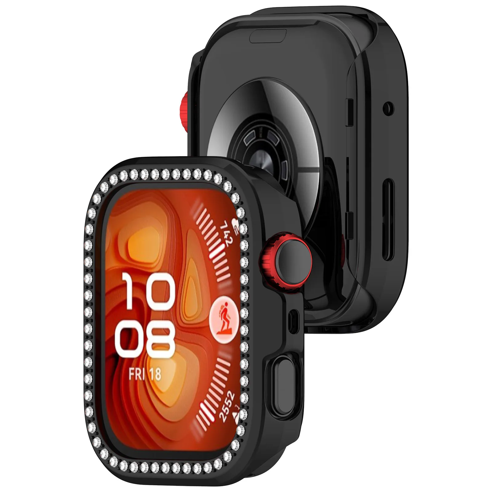 Diamond Case with Strap - All-Around Hollow PC Protective Bumper Frame