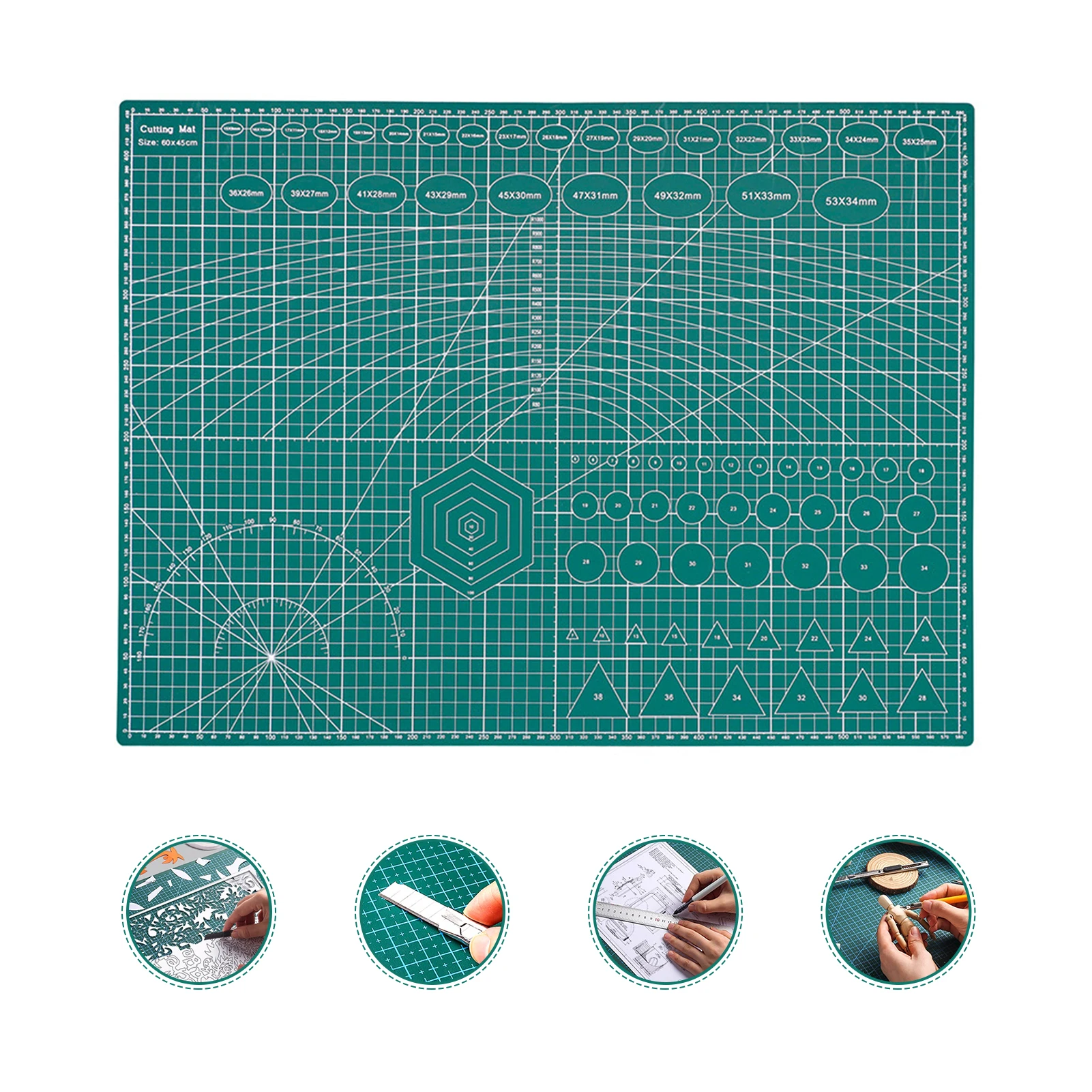 A2 Cutting Mat Doublesided Cutting Board Cut Pad Diy Tool With Clear