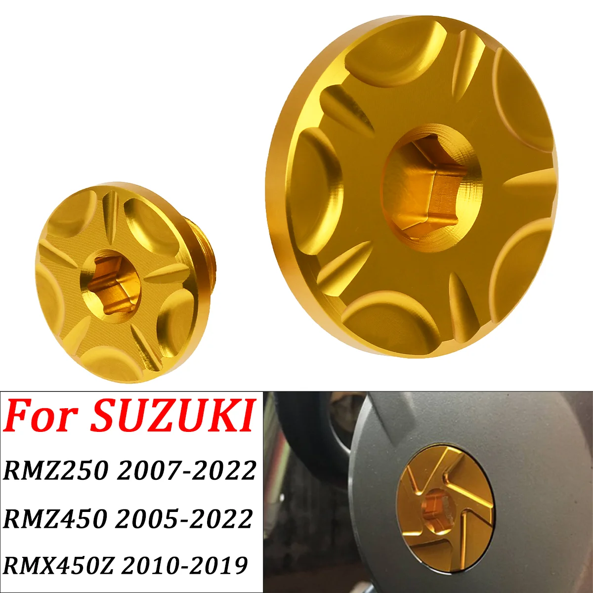 Motor Timing Abdeckung Timing Stecker schraube Für Suzuki RMZ450 2005-2022 RMZ250 2007-2022 RMX450Z 2010-2019 RM RMZ 250 450 Motorrad