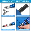 Riveting Machine, Electric Rivet Gun Adapter, 2.4mm-3.2mm-4.0mm-4.8mm Riveting Tools, Home Riveting Machine, For Electric Drills 5