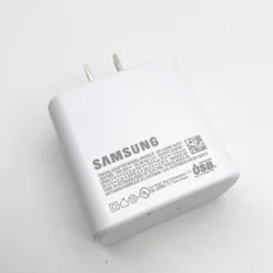 45W Super Fast USB - C Charger with 5A Type C Cable - Only White Charger