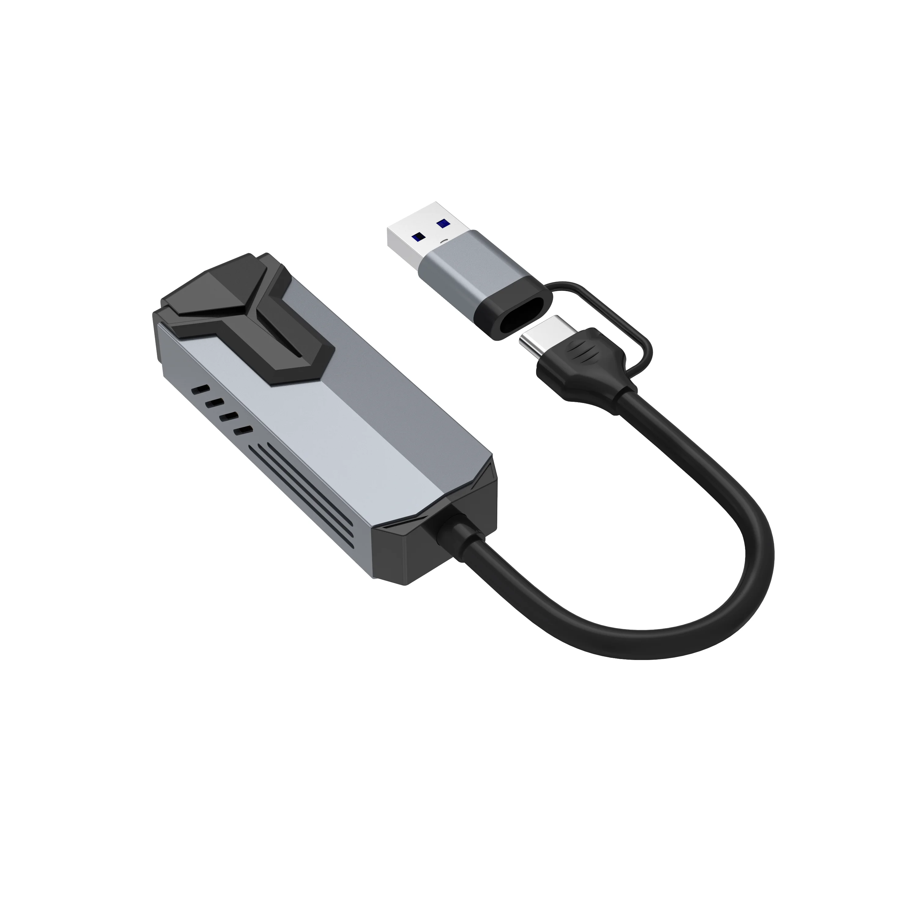 USB 3.0 유형 C 5G 유선 네트워크 카드 RTL81527 어댑터 MacBookPro 노트북 데스크탑 컴퓨터 태블릿 용 5000Mbps 고속