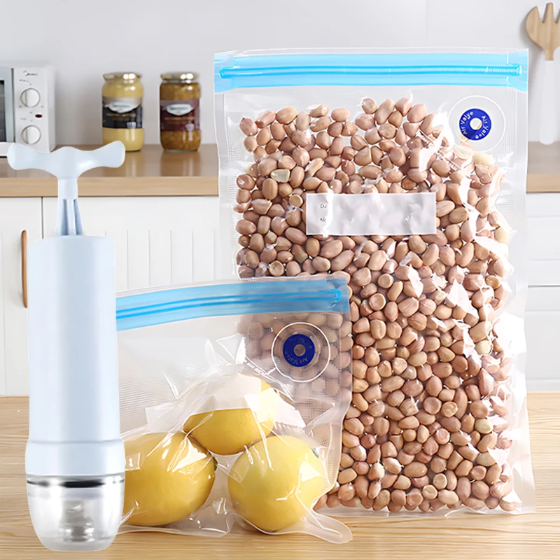 1-20PCS Food Vacuum Preservation Bag Compression Refrigerator Sealed