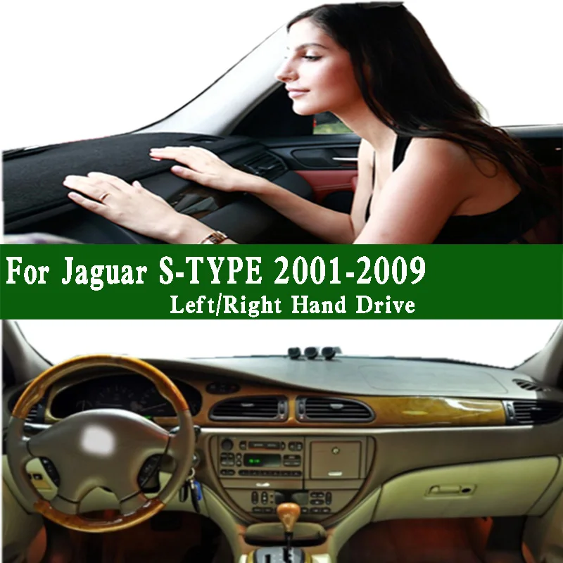 

For Jaguar S-TYPE R X200 CCX 2001-09 Dashmat Dashboard Cover Instrument Panel Sunscreen Protective Pad Anti-Dirt Proof Ornaments