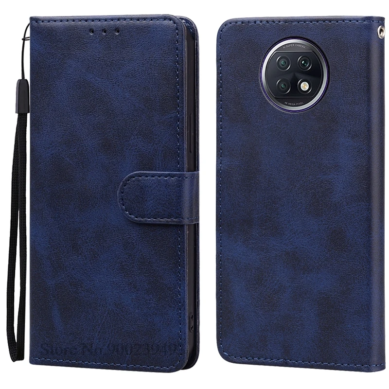 Leather Flip Wallet Case with Card Holder and Magnetic Closure