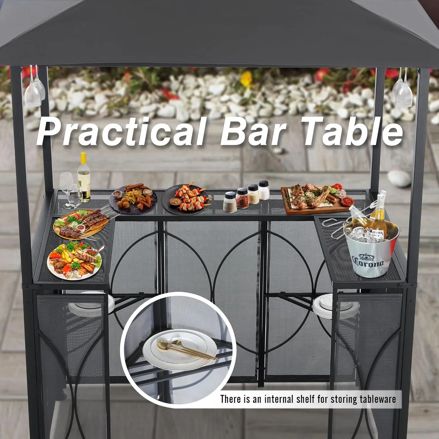 Grill Gazebo with Awning 6