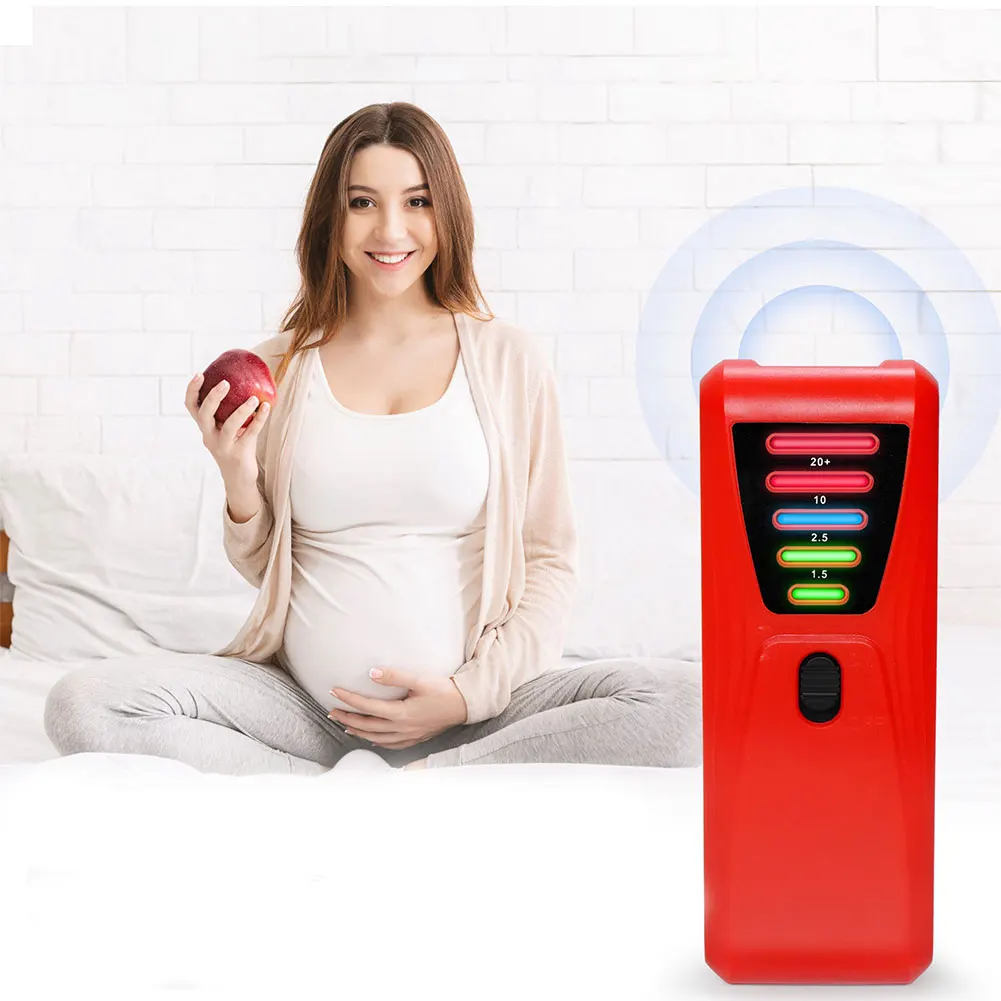 EMF 측정기 LED 조명 자기장 감지기가 있는 초자연 현상 조사 장비 산업 건설용 배터리 구동